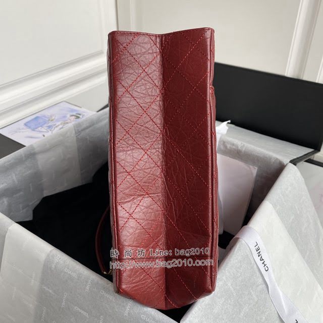 Chanel女包 香奈兒手提肩背大號購物包 Chanel專櫃最新款菱格紋牛皮手提購物袋  djc4336